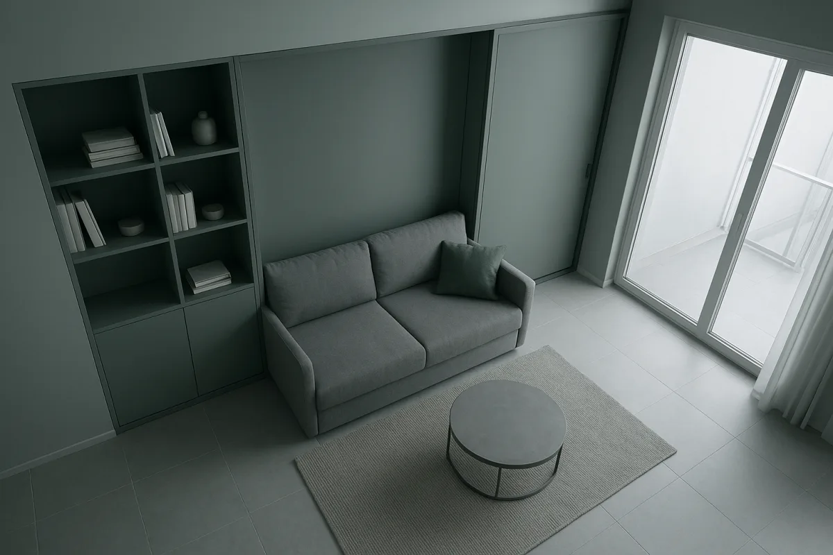 Space-Saving Multifunctional Design for Small Apartments